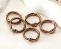 Green Girl Bronze Ouroboros Ring 24mm
