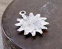 Mykonos Antique Silver (plated) Sun Face Focal 25x29mm