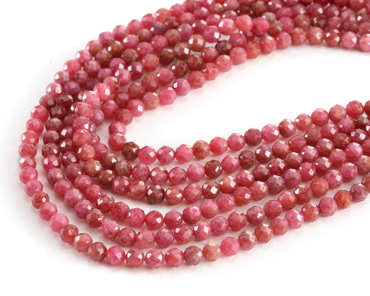 Brazilian Rhodolite Faceted Round 4.5-5mm