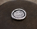 Mykonos Antique Silver (plated) Sun Coin Focal 22mm