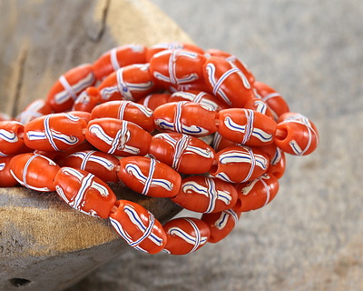 Indonesian Persimmon French Cross Rice 12-13x7mm