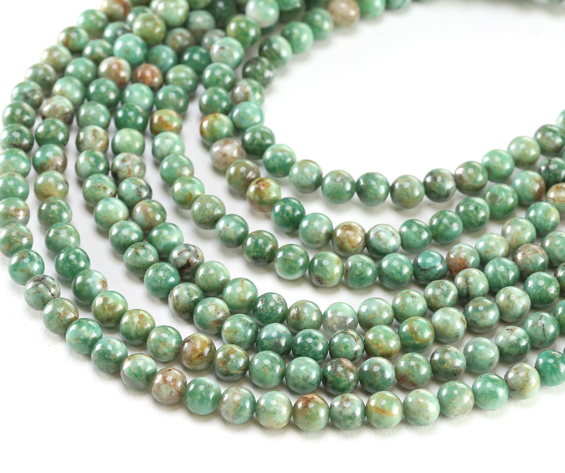 Dragon Blood Jade Round 6mm