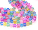 Multi Fused Glass AB (matte) Round 8mm
