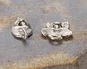 Green Girl Sterling Silver Rose Blossom Clasp 30x14mm