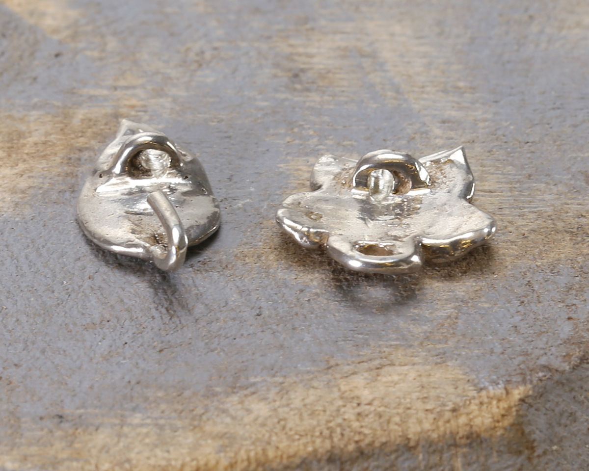Green Girl Sterling Silver Rose Blossom Clasp 30x14mm