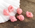 Czech Glass Matte Pink Silk Murex Shell 15x12mm