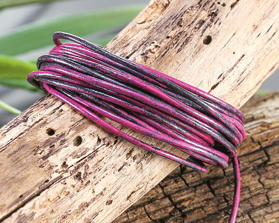 Black Orchid Round Leather Cord 1.5mm