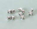 Antique Silver (plated) Tiny Star Focal 4x7mm