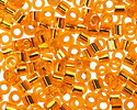 Miyuki Delica Silver Lined Orange (DBS0045) 15/0 Seed Bead