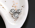 Mykonos Antique Silver (plated) Folksy Heart Bead 7mm
