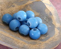 African Glass Dogon Aqua Round 12-13mm