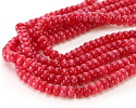 Candied Strawberry Agate Rondelle 5x8mm