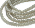 Grey Opal Glass Rondelle 5x8mm