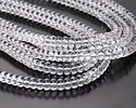 Clear Glass Rondelle 5x8mm
