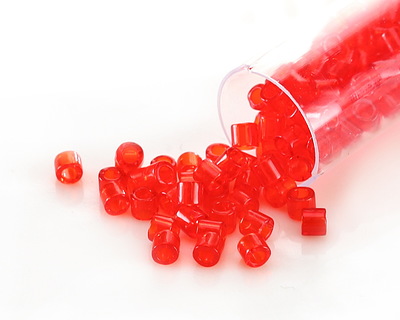 Miyuki Delica True Red Orange (DBL0704) 8/0 Seed Bead