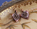 Mykonos Antique Copper (plated) Folksy Heart Focal 11x23mm