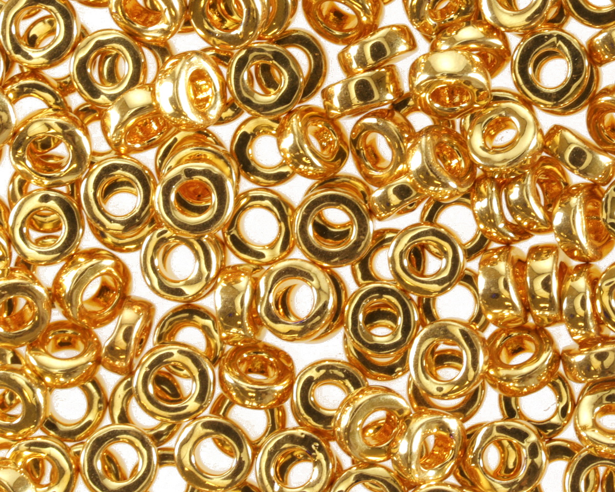 Miyuki 24kt Gold (plated) Spacer Bead 3mm