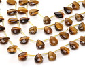 Tiger Eye (A) Puff Teardrop 10x14mm
