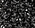 Miyuki Matte Black Spacer Bead 3mm - 250 gram Package