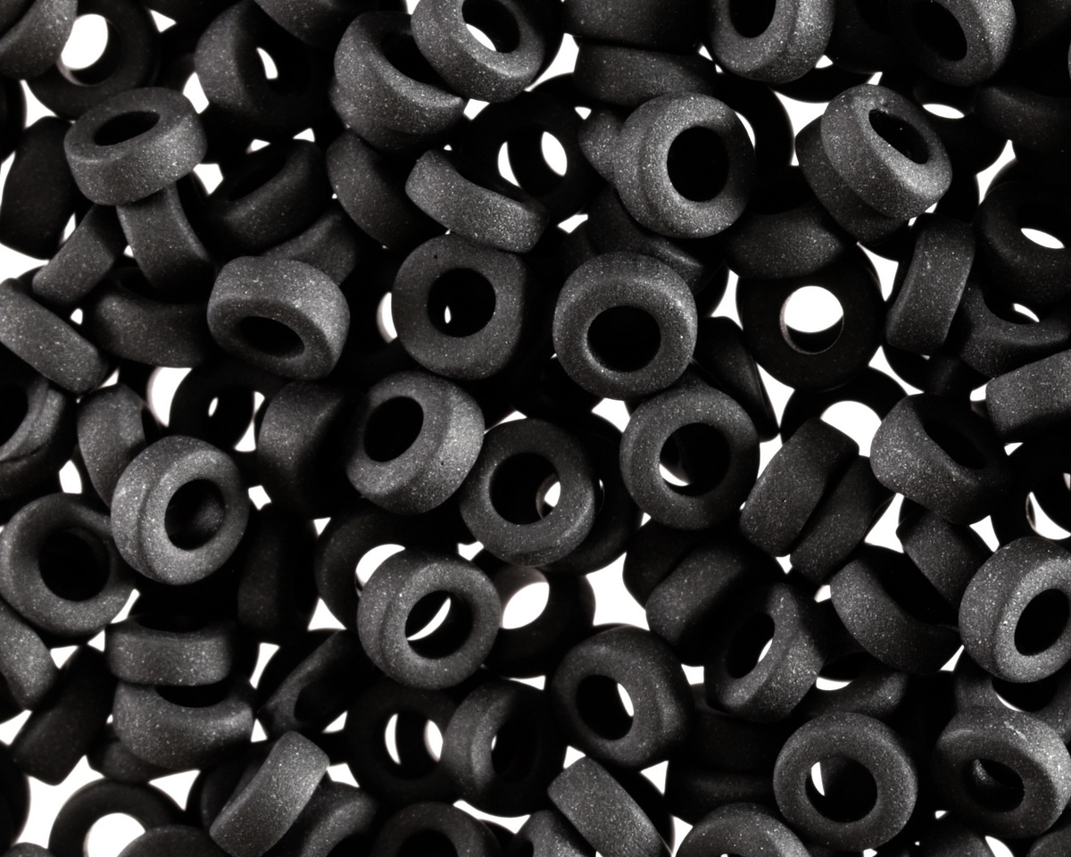 Miyuki Matte Black Spacer Bead 3mm - 250 gram Package