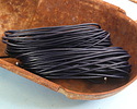 Navy Blue Round Greek Leather Cord 1.5mm, 16 feet