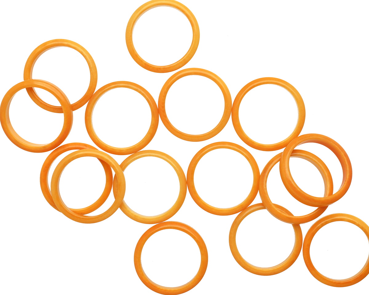 Tagua Nut Gold Ring 22mm