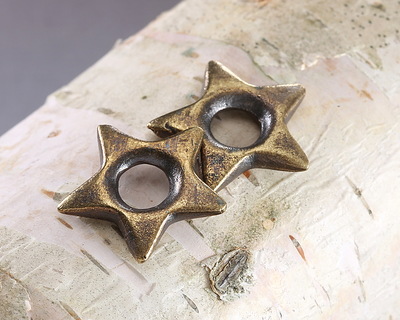 Mykonos Antique Brass (plated) Star Donut 20mm