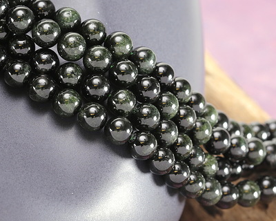 Starlight Black Diopside Round 6mm