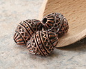 Mykonos Antique Copper (plated) Mountains & Rivers Bead 16x13mm