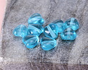 Czech Glass Aquamarine Small Heart 6mm