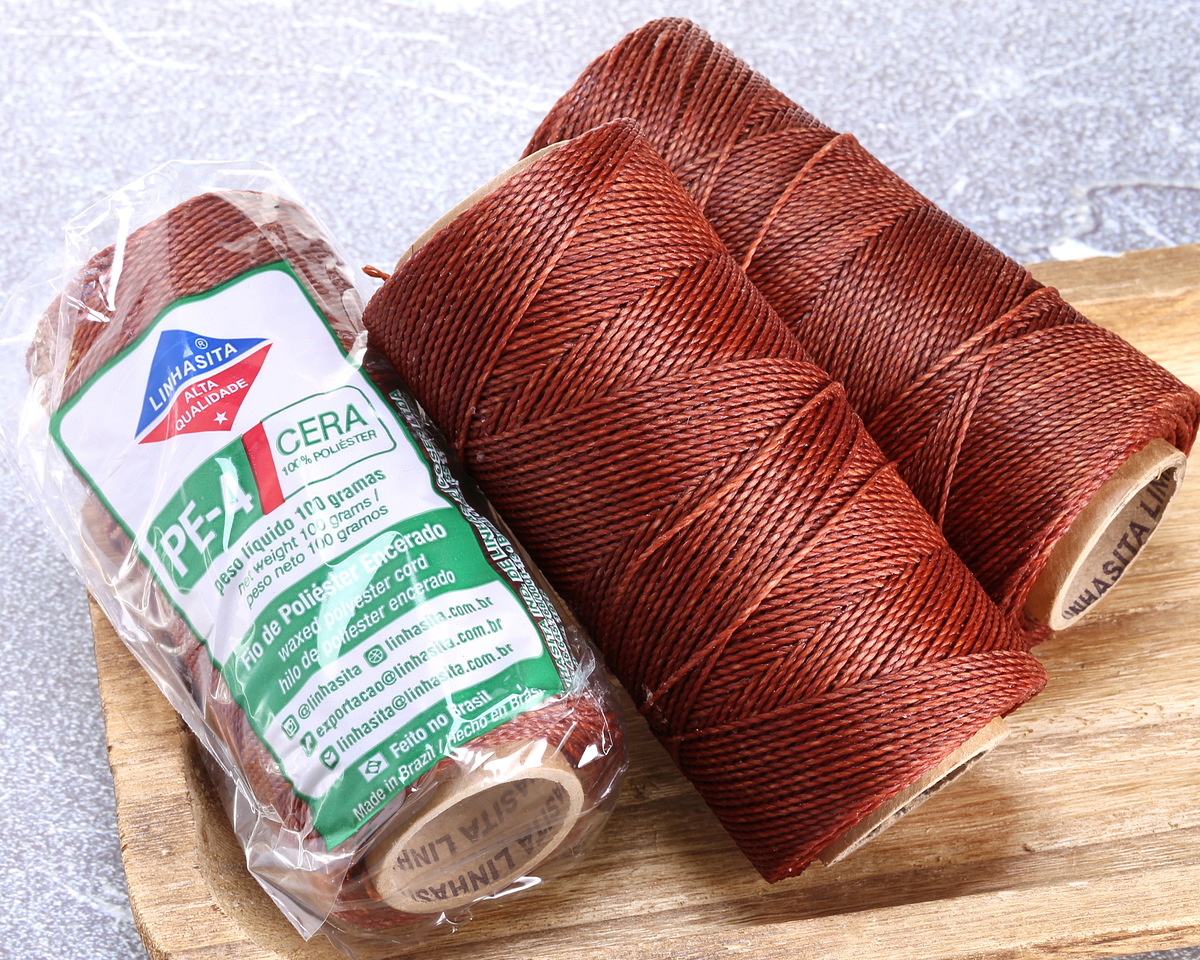 Linhasita Spice (212) Waxed Polyester Cord PE-4 1mm