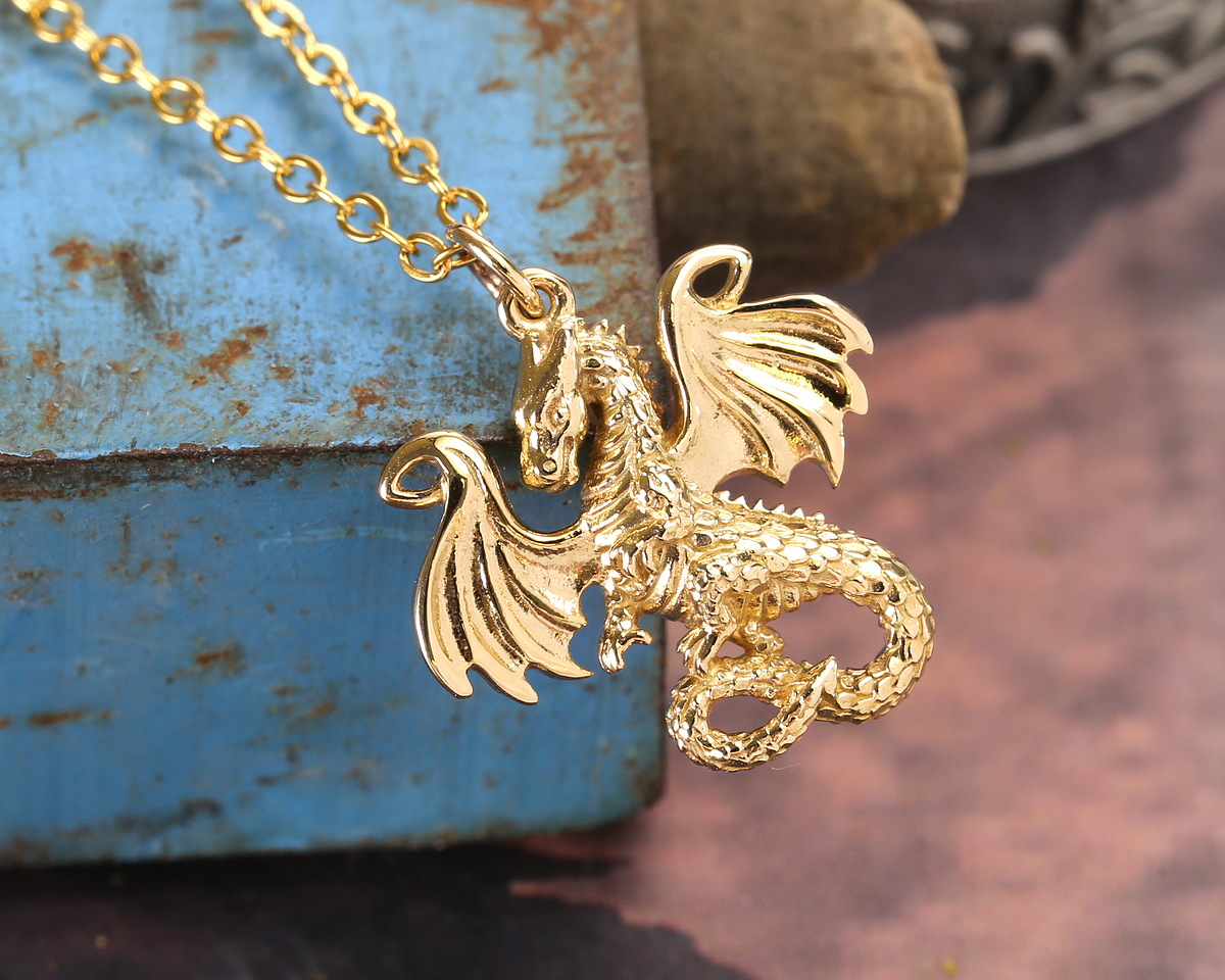 Nina Designs Bronze Fairy Tale Dragon Charm 20x24mm