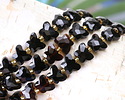 Black Obsidian Microfaceted Butterfly 8x10mm