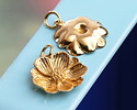 Nina Designs Bronze Peony Blossom Focal 16x20mm