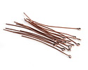 Antique Copper (plated) Eye Pin 2”, 22 gauge