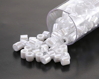 Miyuki Delica White Pearl Ceylon (DBL0201) 8/0 Seed Bead