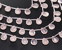 Rose Quartz (A) Puff Teardrop 10x14mm