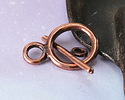 Mykonos Antique Copper (plated) Toggle Clasp 21x14mm, 21mm Bar