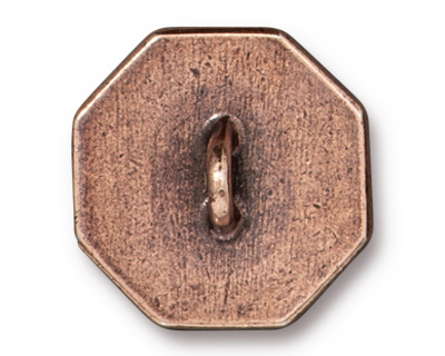 TierraCast Antique Copper (plated) Blossom Button 17.5mm