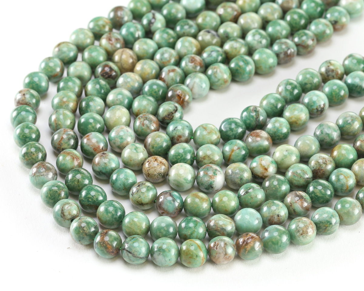Dragon Blood Jade Round 8mm