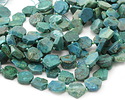 Chrysocolla Natural Cut Octagonal Slice 15-18x14-18mm