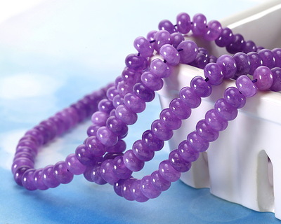 Lavender Agate Rondelle 5x8mm