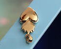 Nina Designs Sterling Silver Heart w/ Bronze Flame Locket 13x33mm
