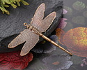 Vintaj Natural Brass Enchanted Dragonfly Focal 49x43mm