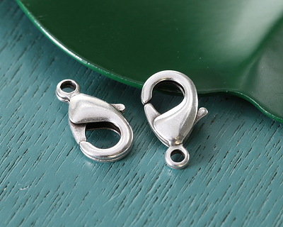 TierraCast Antique Silver (plated) Lobster Clasp 15x9mm