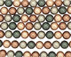 Multi (bronze, teal, flax) Shell Pearl Round 14mm