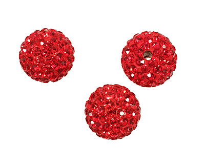 Siam Ruby Pave Round 12mm