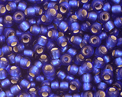 TOHO Dark Sapphire (with Frosted Silver Lining) Round 11/0 Seed Bead