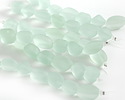 Seafoam Beach-Style Glass Small Nugget 11-17x10-13mm