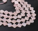 Rose Quartz Faceted Quatrefoil 13mm
